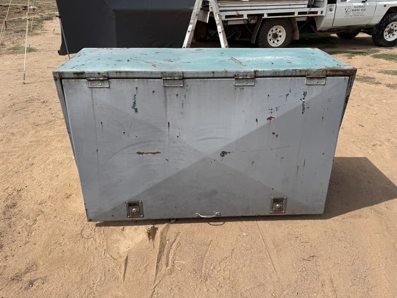2 X GREEN TOOLBOXES.