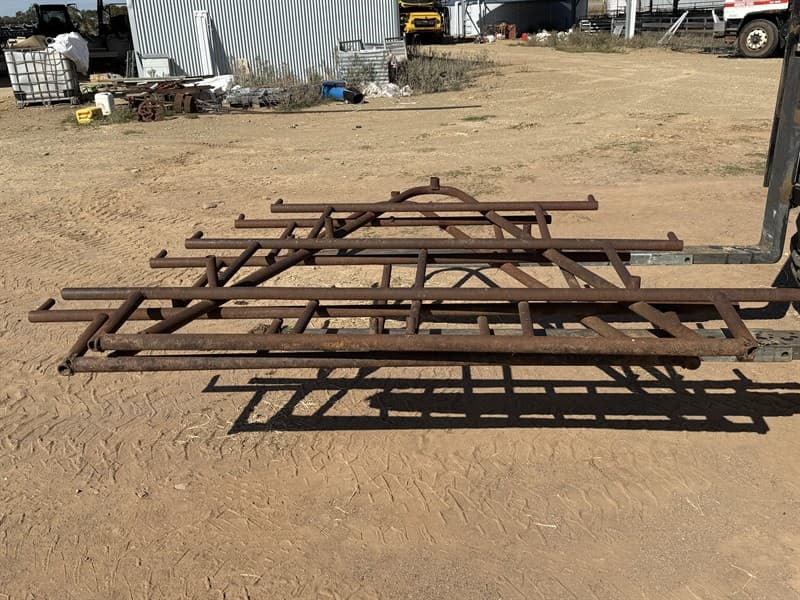 2 X STEEL RACKS.