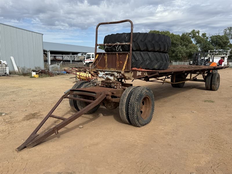 HAY TRAILER. 8.8 metre deck. Total length is 11.5 metres. Tyres on deck not included.