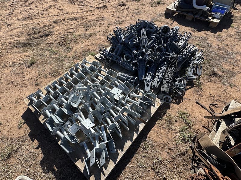 Pallet of Post Stirrups + Concrete Chairs. Located Mogriguy, NSW