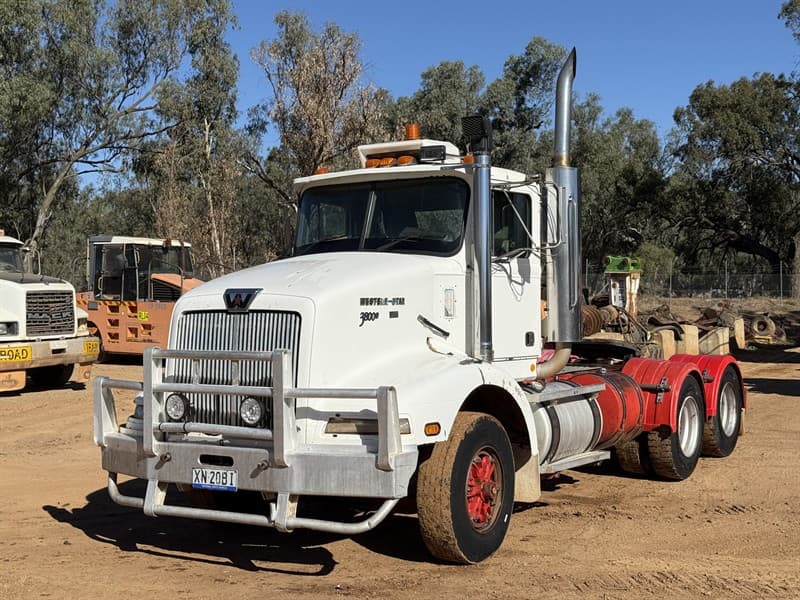 1997 Western star prime mover, VIN: 2WLKDCPF9VK946108. Cummins M11e engine, 13 speed road ranger gearbox, 40-145 diffs @ 4.33 ratio, Hendric…