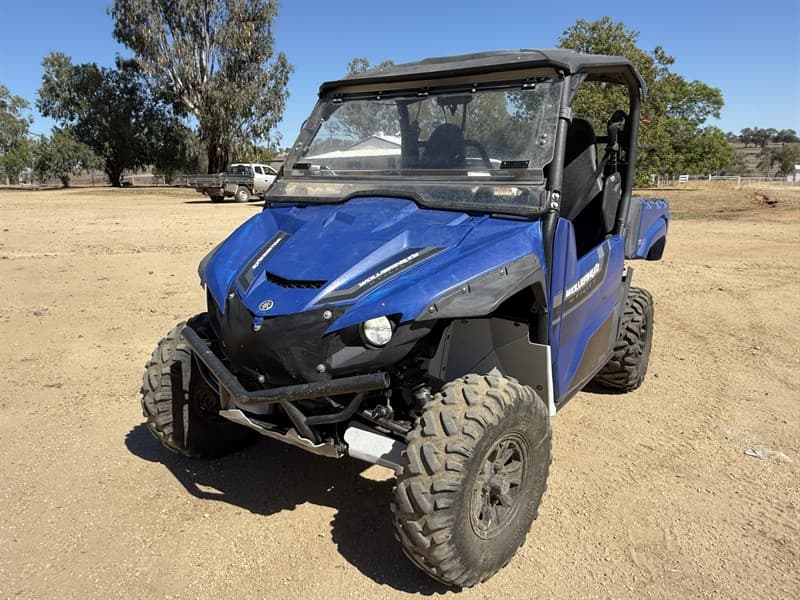 2022 YAMAHA WOLVERINE X2 UTV. 13, 360kms. 878 hours. 850cc twin cylinder. 2 seater. 4wd. UHF. Front windscreen. Tow bar. Located Graman, NSW