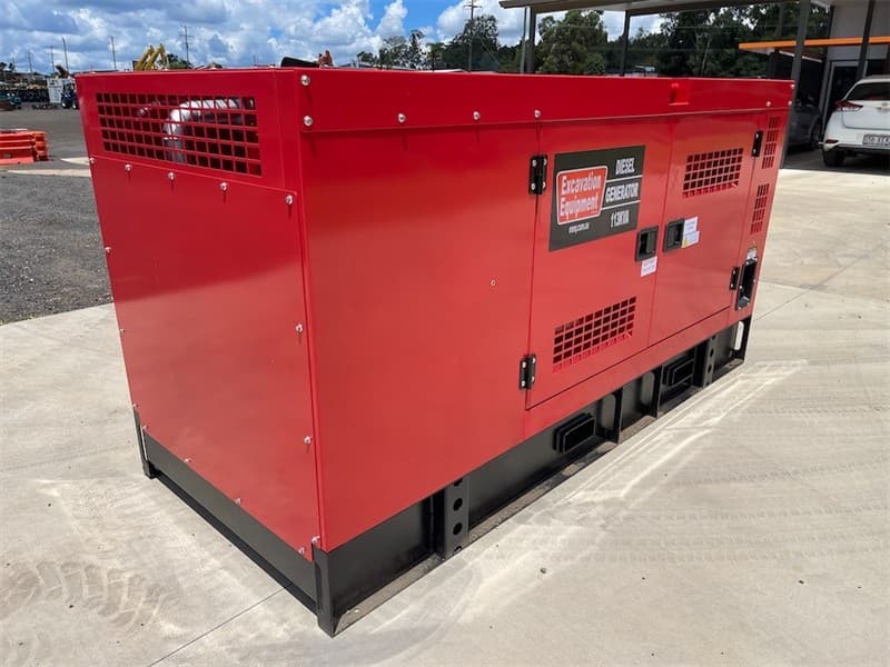 Unused Silenced 110kVA Generator, Model: EXEQ-113-3, 4 Cylinder Turbo Diesel Engine, Single & 3 Phase Outlets, Emergency Stop, Battery Isola…