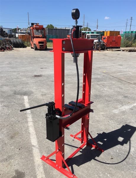 Unused 20 Ton Hydraulic Workshop Press, 2 speed pump, some assembly required, Approximate Shipping Dimensions: 1560mm L x 230mm W x 240mm H,…