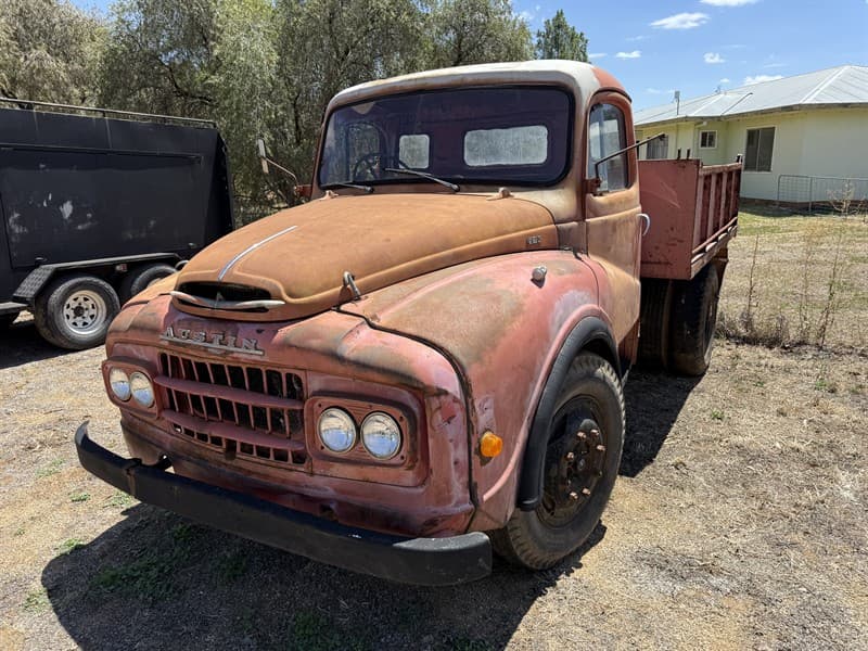 Circa 1960 Austin 520N PSCC Tipper Truck. VIN 289762. 6 cylinder petrol engine, 4 sp gear box, steel tipping body with under body hoist, rem…