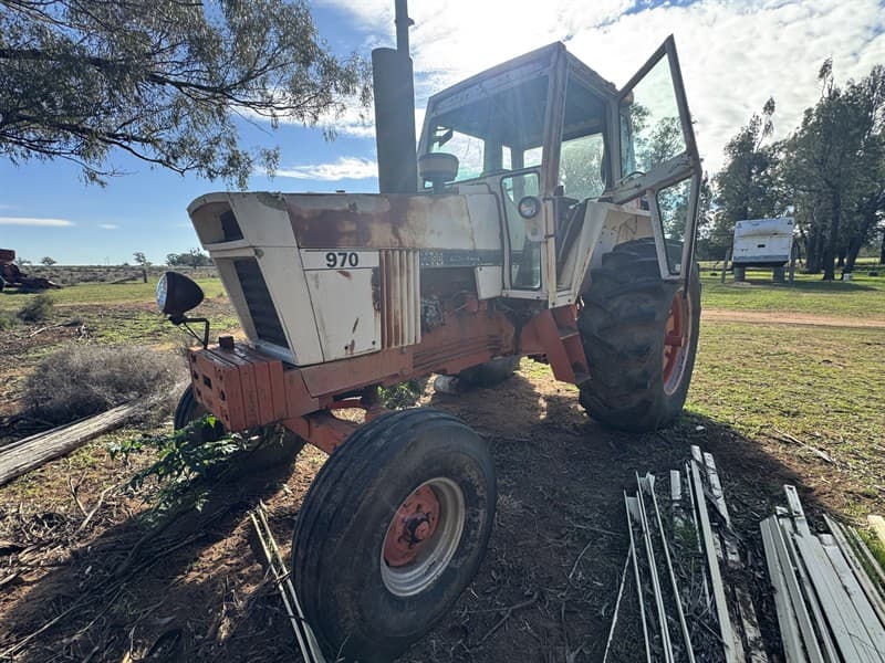 CASE 970. Serial No: 8777229. 6591.8hrs. Non-runner. Was running when parked approximately 15 years ago. Potential transmission issue. Fuel …