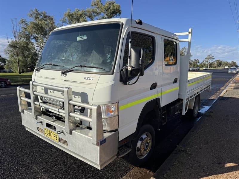 2017 MITSUBISHI FUSO CANTER. VIN: JLFFGB71E0KJ30082. Regular 10,000km servicing. Near-new tyres, bull bar, 5-speed manual. UHF. Seats 7. Min…
