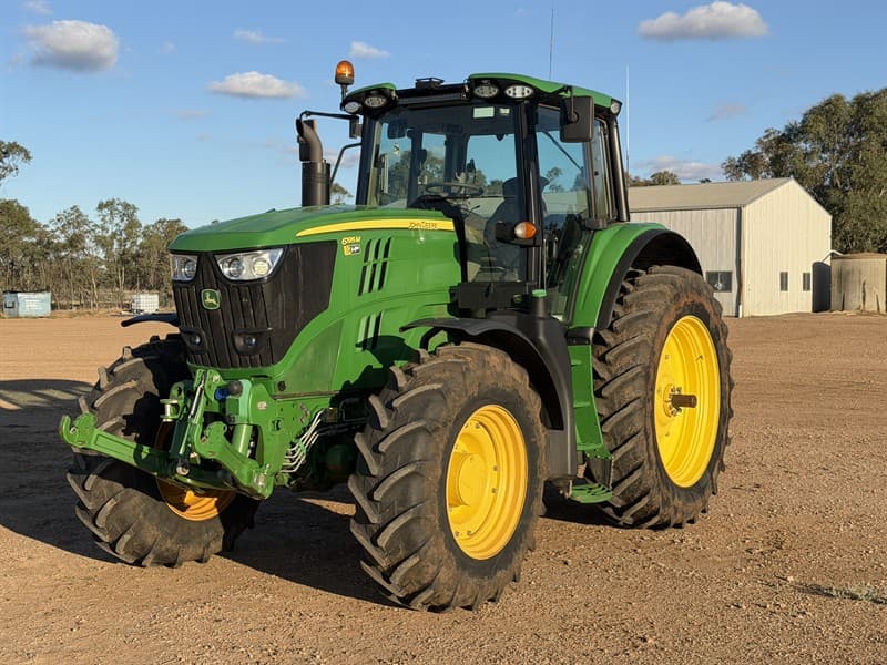 2022 John Deere 6195M FWA Tractor - PIN:1L06195MCNX152666 - Tier 1/Stage 2 engine, 1,610 hours - Command Quad Plus Eco 20F/20R speed transmi…