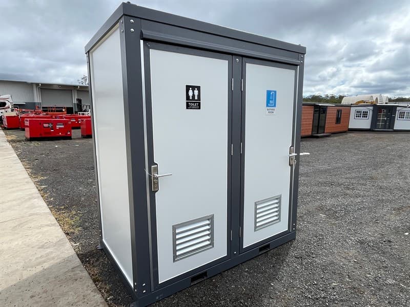 Dual Toilet/Shower Block, 1 x Shower Cubicle 1x Toilet Cubicle, Included in Shower cubicle: Removable Shower head, Mixer Tap, Extractor Fan,…