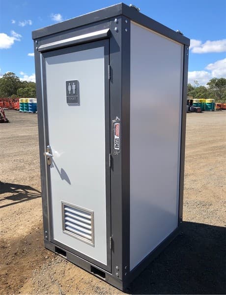 Unused Single Cubicle Toilet Block, with sink, Toilet, Extractor fan, Toilet, WELS Registration Number: L07047, Efficiency Star Rating 4,Wat…