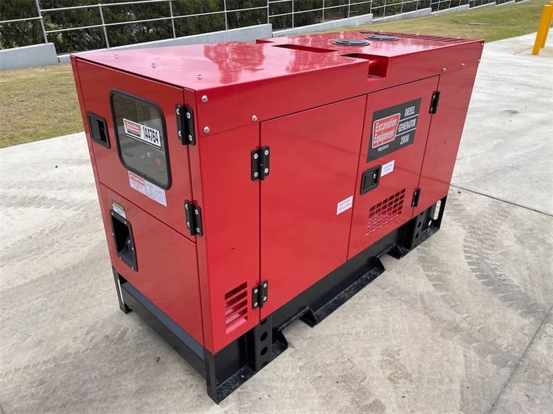 Unused Silenced 25kVA Generator, Model: EXEQ 25-3, 4 Cylinder Diesel Engine, Single & 3 Phase Outlets, Emergency Stop, Battery Isolator, For…