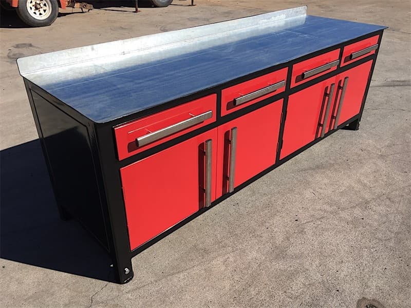 Unused Welding Table, with heavy duty work top, 4 drawers, 2 large storage compartments, adjustable bench height: 780mm to 1040mm, Approxima…