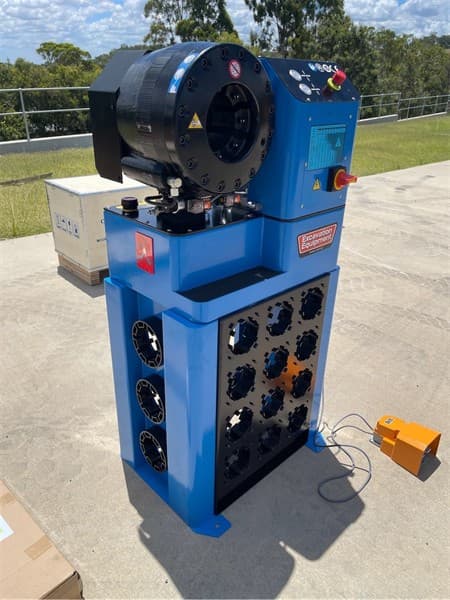 Unused Hydraulic Hose Crimping Machine, Model: P32MS, Power Supply required: 240V, Crimping Range: 14mm-74mm, Crimping Force: 2000KN, Closin…