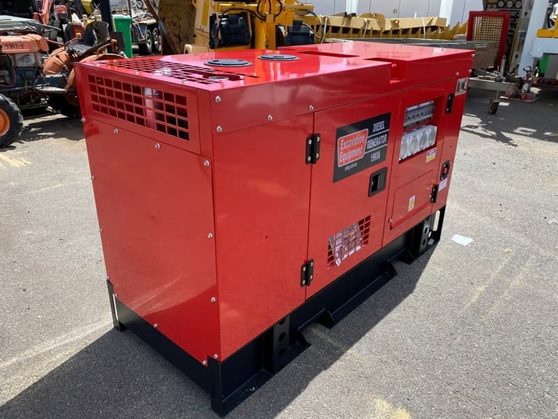 Unused Silenced 15kVA Single Phase Generator, Model: EXEQ 15-1, 4 Cylinder Diesel Engine, Single Phase, Emergency Stop, Battery Isolator, Li…