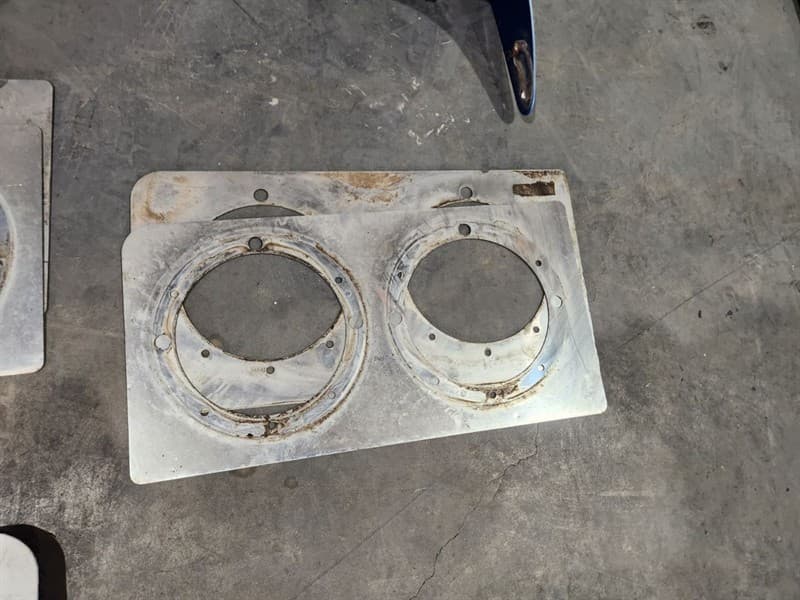 Stainless Steel Headlights Surrounds Pair suit T909. Located Orange, NSW