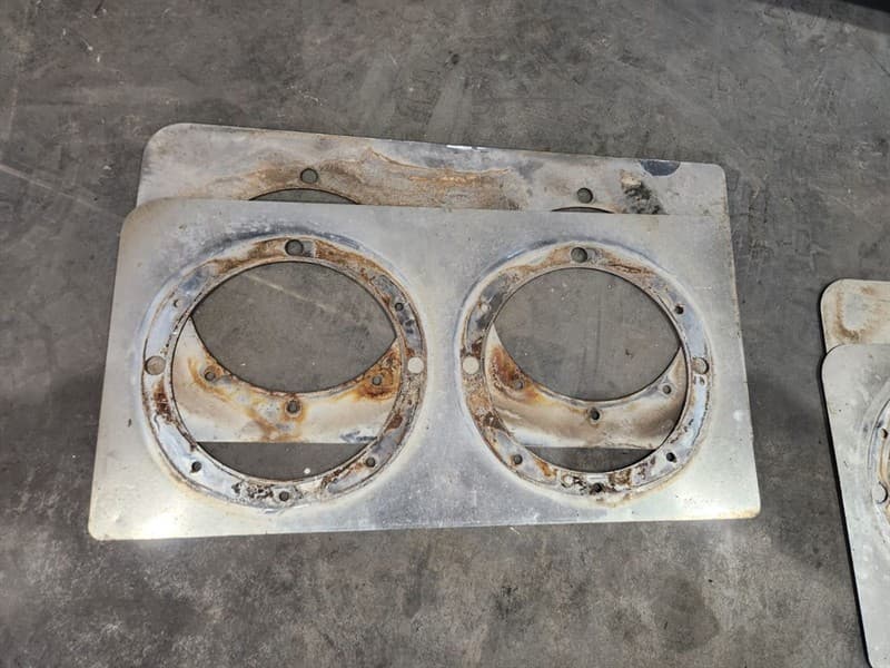 Stainless Steel Headlights Surrounds Pair suit T909. Located Orange, NSW