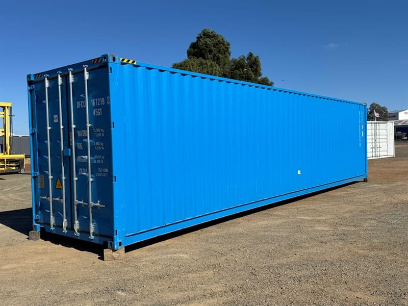Unused Blue 40ft Standard Container,Container No: DFCU1672193 Date of Manufacture; 08/2025 TARE:3,860kg Comes with CSC Plate, Next Maintenan…