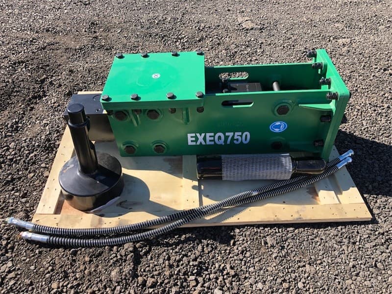 Unused Hydraulic Skid Steer / Excavator Post Driver, Model: EXEQ750P, To Suit both Skid Steers and/or 6-8 Ton Excavators, Side mount for Ski…