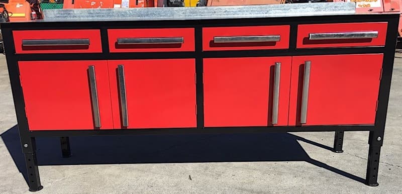 Unused Welding Table, with heavy duty work top, 4 drawers, 2 large storage compartments, adjustable bench height: 780mm to 1040mm, Approxima…