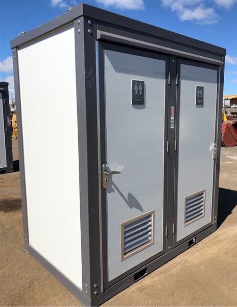 Unused Double Toilet Block, 2 x Separate Cubicles, with sink, toilet, extractor fan, Toilet, WELS Registration Number: L07047, Efficiency St…