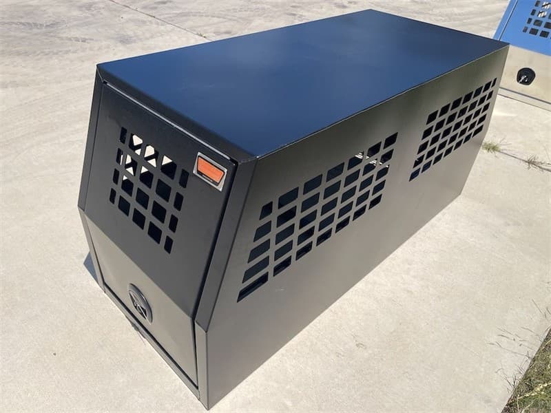 Unused Heavy Duty Black Dog Box for Ute, Aluminium Construction, Shipping Dimensions: 1800mm x 700mm W 850mm H, Weight: 66Kgs EXEQ172174