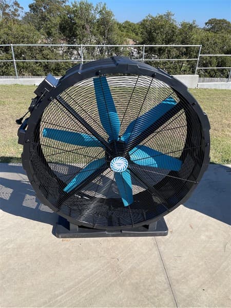 Industrial Heavy Duty Fan, 6 Blades, 1260mm Diameter, Variable speed, 220-240V, 600W, Shipping Dimensions:1450mm W x 1450mm H x 550mm L, Wei…