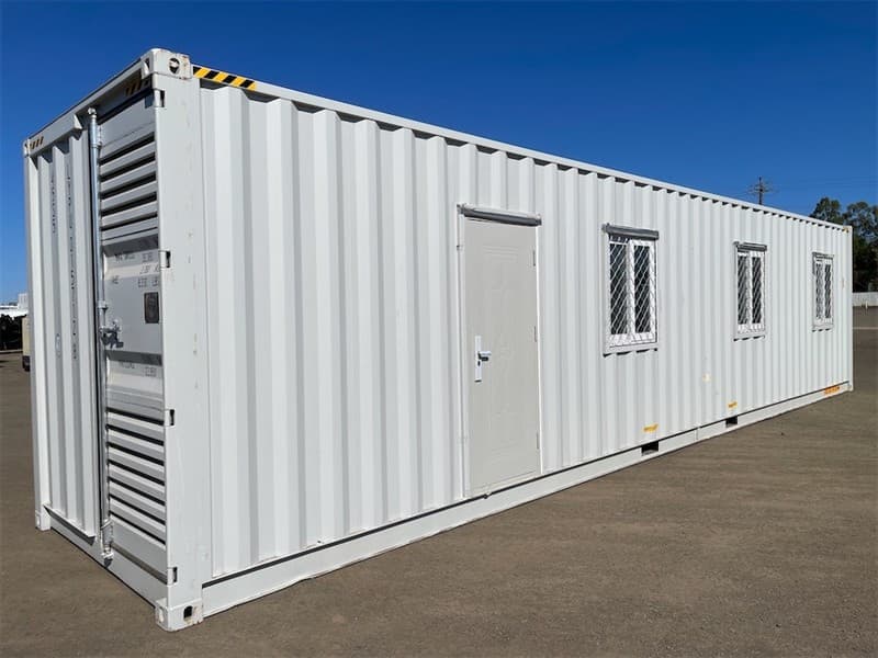 40ft Accommodation Container Module (Single room), 40ft High Cube Shipping Container fitted with Shower & Toilet & Vanity & Kitchenette with…