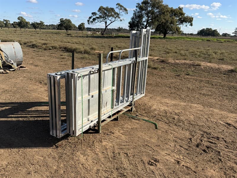 Mobile cattle yards sliding gates. New, still packed for transport, pins supplied. Located Hay, New South Wales