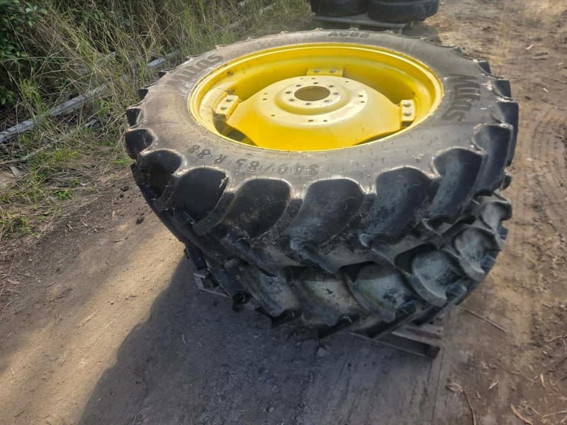 2 X MITAS 340/85R38 TYRES AND RIMS