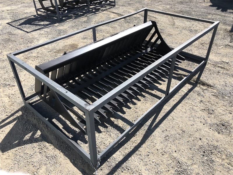 Unused Rock Bucket, To Suit Skid Steer, 1830mm wide, Approximate Shipping Dimensions 1950mm L x 1060mm W x 600mm H, Approximate Weight: 190k…