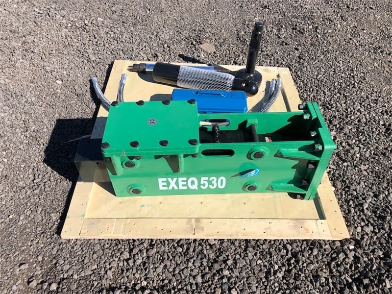 Unused Hydraulic Skid Steer / Excavator Post Driver, Model: EXEQ530P, To Suit both Skid Steers and/or 2.5-4 Ton Excavators, Side mount for S…