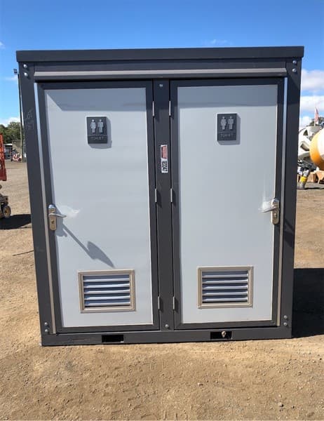 Unused Double Toilet Block, 2 x Separate Cubicles, with sink, toilet, extractor fan, Toilet, WELS Registration Number: L07047, Efficiency St…
