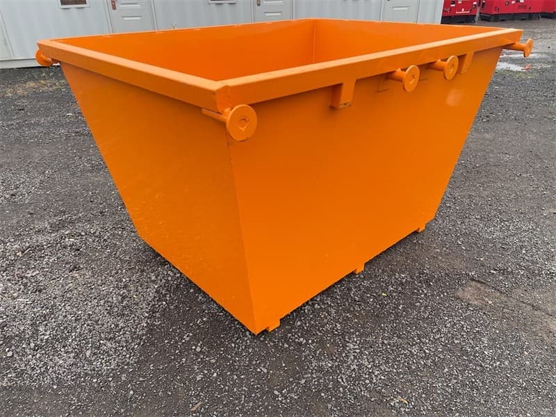 Unused 3 Cubic Metre Skip Bin,, Heavy Duty Steel construction, Lifting pins, Overall Length : 2105mm x Overall Width: 1735mm x Overall heigh…