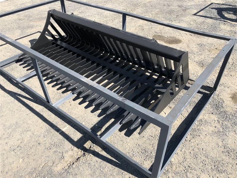 Unused Rock Bucket, To Suit Skid Steer, 1830mm wide, Approximate Shipping Dimensions 1950mm L x 1060mm W x 600mm H, Approximate Weight: 190k…