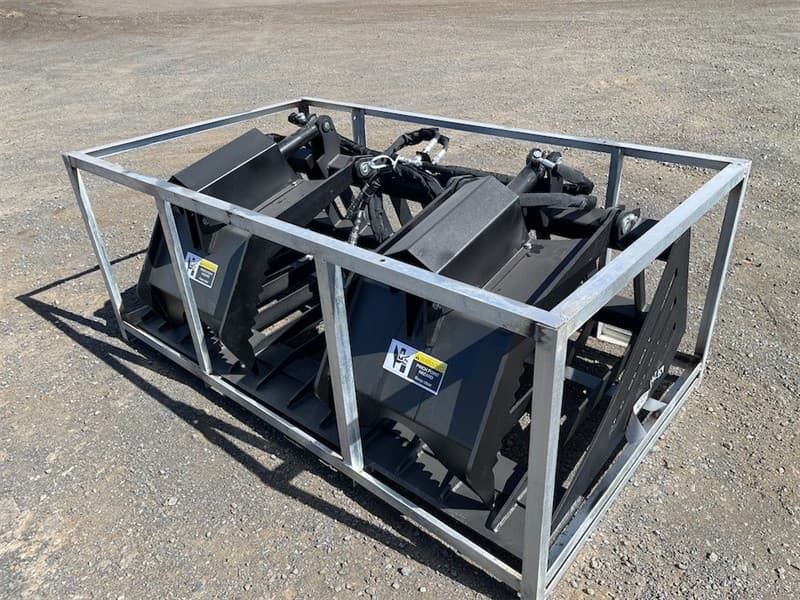 Unused Rock Grapple Bucket to Suit Skid Steer, to suit Skid Steer, 1828mm wide, Operating pressure: 17-21MPa, Dual Ram, Approximate Shipping…