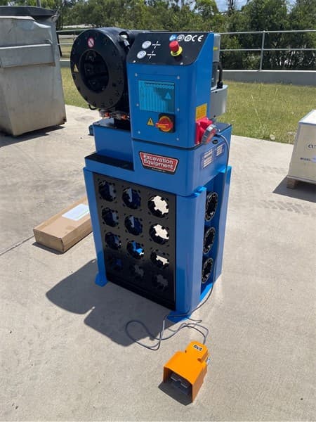 Unused Hydraulic Hose Crimping Machine, Model: P32MS, Power Supply required: 240V, Crimping Range: 14mm-74mm, Crimping Force: 2000KN, Closin…