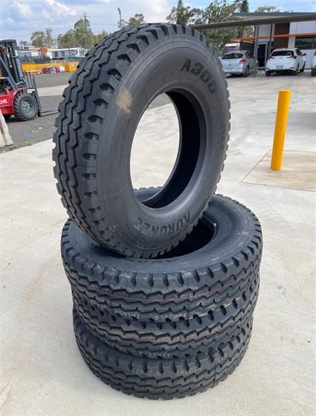 Qty of 4 Unused 11R22.5 Truck / Trailer Tyres, 16PR, A300 Pattern - All Positions EXEQS01597 S01598 S01599 S01600