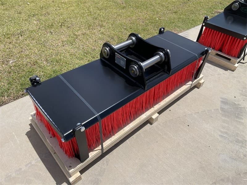 Unused 1500mm Broom Attachment to suit 8T Excavator, Model: EXEQBR08, 1500mm wide, Pin Diameter: 50mm, Centre to Centre: 305mm, Between the …