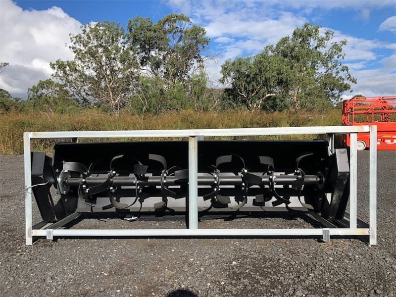 Unused Tiller Attachment, To Suit Skid Steer, 1850mm Wide, Operating Pressure: 16-21 MPA, Scarifying Width: 1520mm, Scarifying Depth - Adjus…