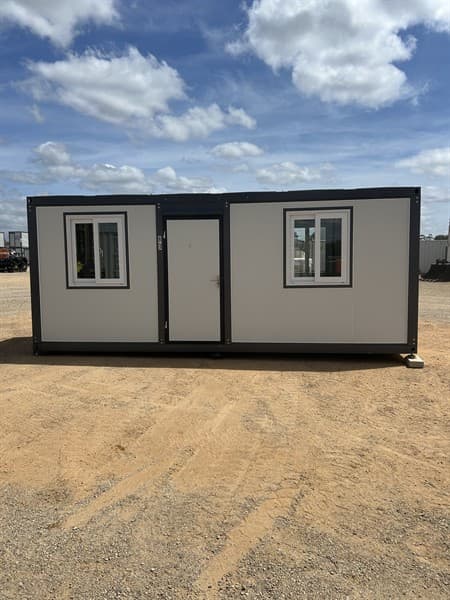 6m Accommodation/Office Block, Approximate Shipping Dimension: 5.96m long x 2.2m wide x 2.42m High, Approximate Weight: 1330kg