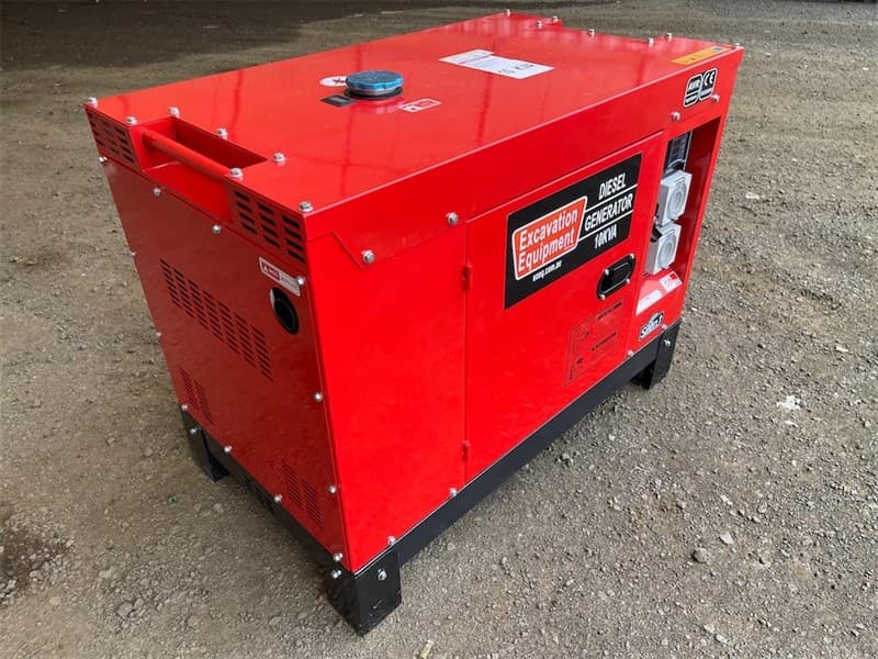 Unused 10kVA Generator with ATS, Model: GEN 10-1, Single Phase, Comes with Automatic Transfer Switch(ATS), Silenced Cabinet, Key Start, 2 x …