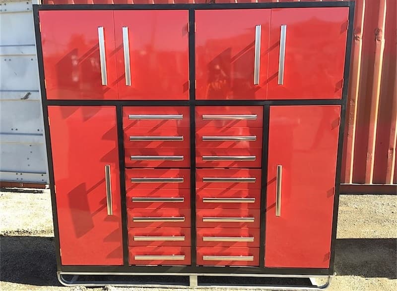 Unused Workshop storage cabinet, with 16 Drawers, 4 large storage Compartments, 50Kgs capacity per drawer, Approximate Shipping Dimensions: …