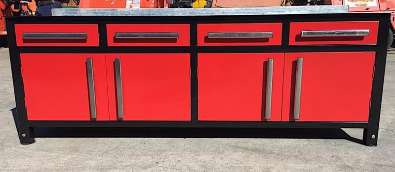 Unused Welding Table, with heavy duty work top, 4 drawers, 2 large storage compartments, adjustable bench height: 780mm to 1040mm, Approxima…