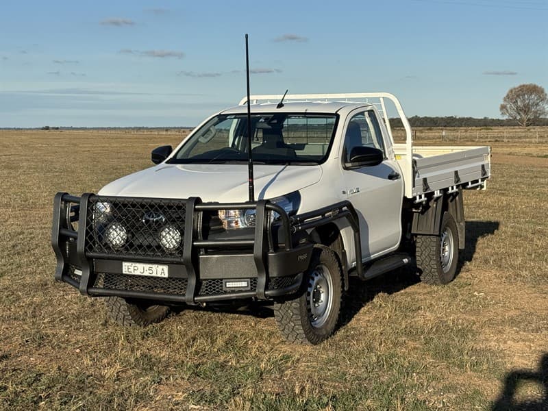 2021 Toyota Hilux 8th Gen GUN125R Single Cab, VIN: MR0DB3CB204000165. 4WD, 6-speed manual, Tuff steel bullbar, scrub bars and side steps, Ir…