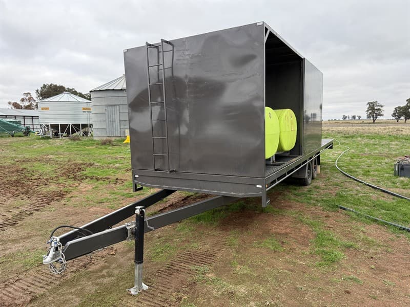 2023 CB Engineering 8m Bogie Flat Top Trailer: 8m x 2.4m, Tare 1420kg, ATM 3500kg. Manufactured by CRF. Equipped with heavy-duty coil suspen…