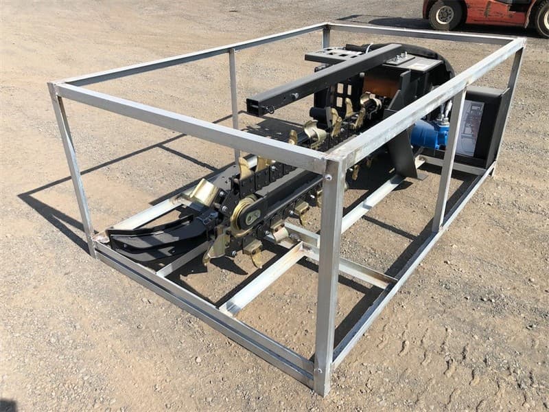 Unused Trencher Attachment for Skid Steer Loader, digging Width: 200mm, Digging Depth : 900mm, Required flow: 50-75 L/Min, Approximate Shipp…