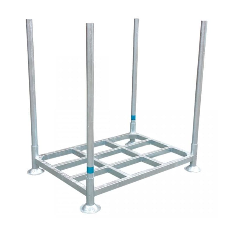 2025 Unused Galvanised Steel Stackable Stillage Pallet,, SWL: 1500kg , Size: 1495mm L x 1495mm W x 1260mm H (When assembled) , Internal: 126…
