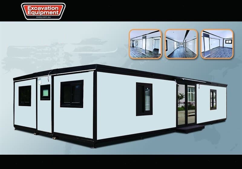 Unused 40ft Expandable Container House with Ensuite Model: L0406-1 Comes with Ensuite bathroom with Toilet & Shower Approximate Size when op…