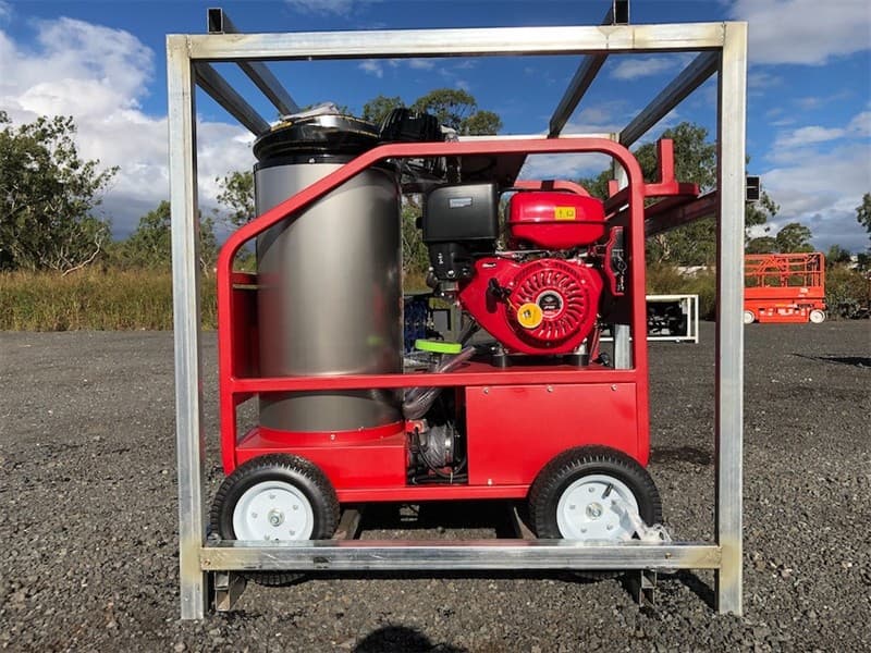 Unused Heated Pressure Washer / Water Blaster, 3600PSI, Key Start, Diesel Fired Burner, Various Spray Nozzles, Lance / Gurney, Wheels, Heavy…