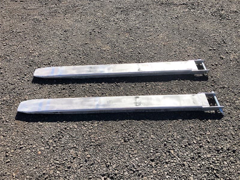 Unused Fork Extensions / Slippers, Overall length 1705mm, 145mm Wide, Locking pins, Approximate Shipping Dimensions: 1700mm L x 160mm W x 50…